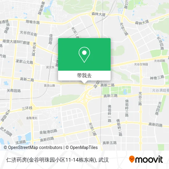 仁济药房(金谷明珠园小区11-14栋东南)地图