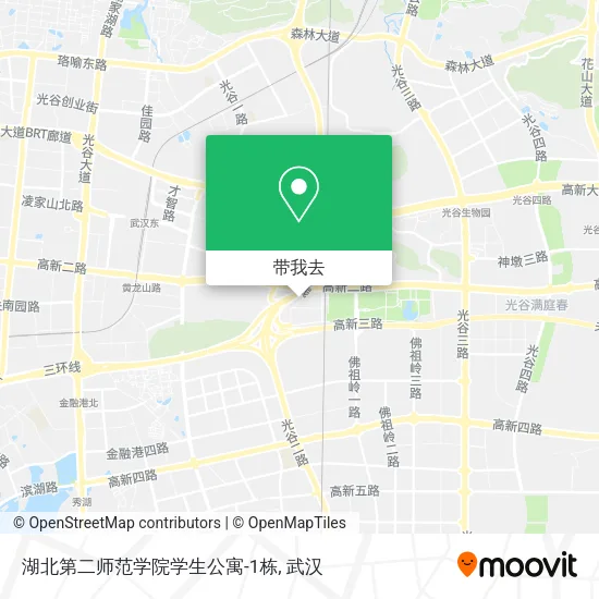 湖北第二师范学院学生公寓-1栋地图