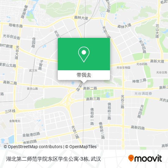 湖北第二师范学院东区学生公寓-3栋地图