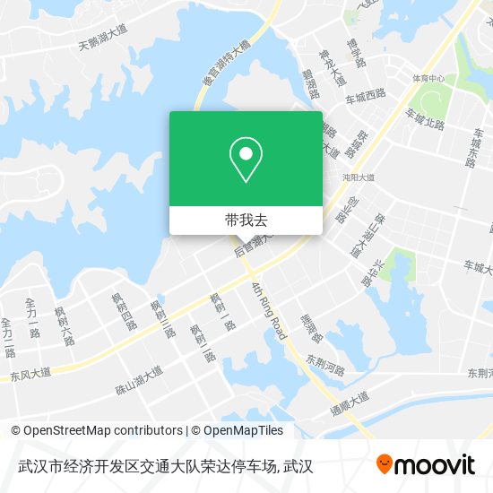 武汉市经济开发区交通大队荣达停车场地图
