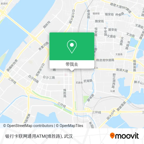 银行卡联网通用ATM(烽胜路)地图