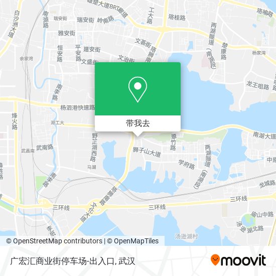 广宏汇商业街停车场-出入口地图