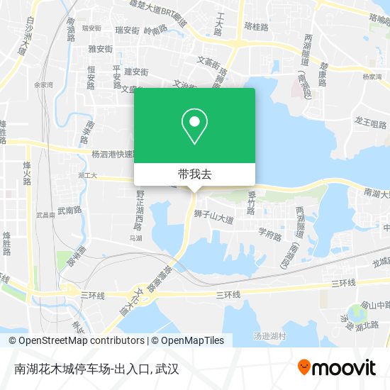 南湖花木城停车场-出入口地图