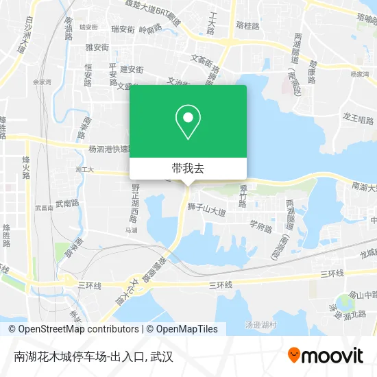 南湖花木城停车场-出入口地图
