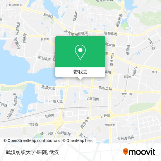 武汉纺织大学-医院地图