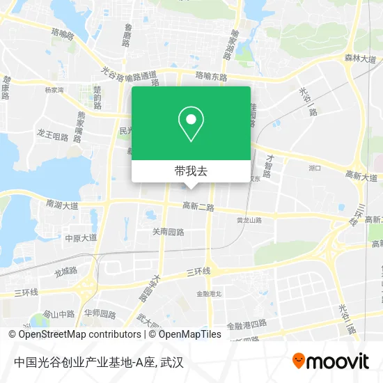 中国光谷创业产业基地-A座地图