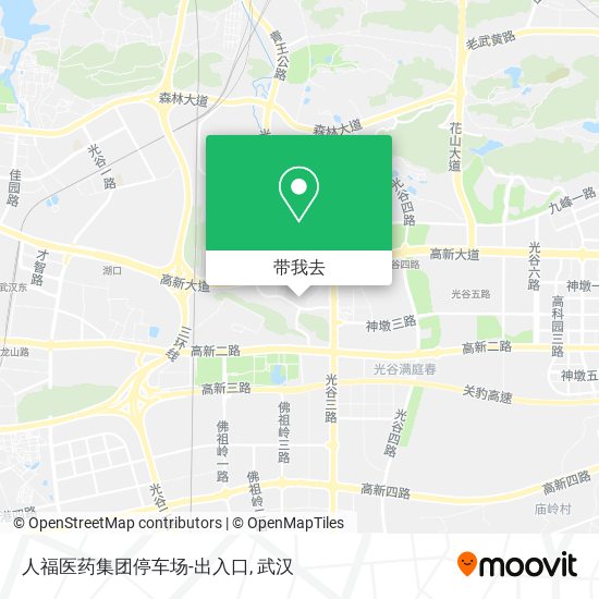 人福医药集团停车场-出入口地图