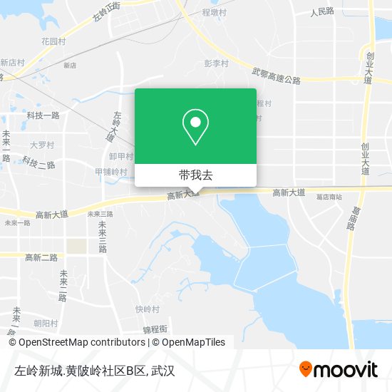 左岭新城.黄陂岭社区B区地图