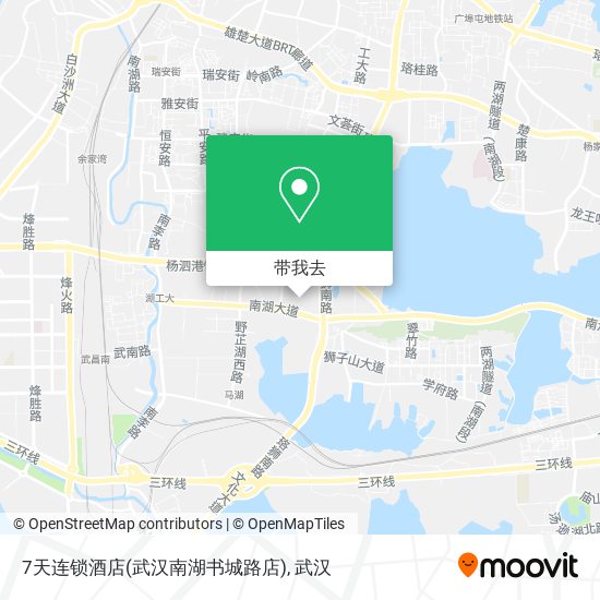 7天连锁酒店(武汉南湖书城路店)地图