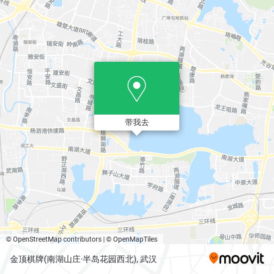 金顶棋牌(南湖山庄·半岛花园西北)地图