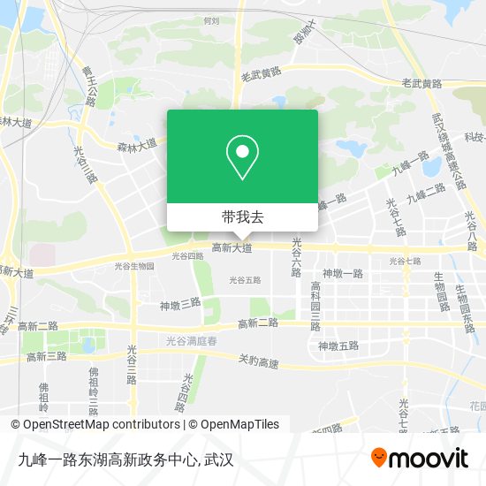 九峰一路东湖高新政务中心地图
