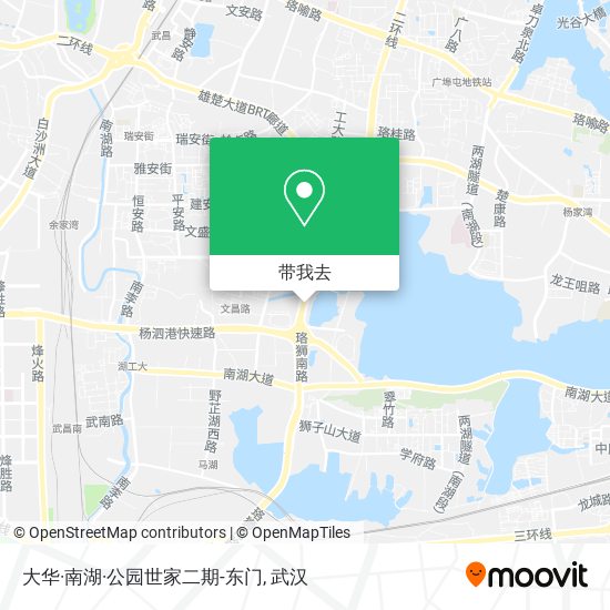 大华·南湖·公园世家二期-东门地图