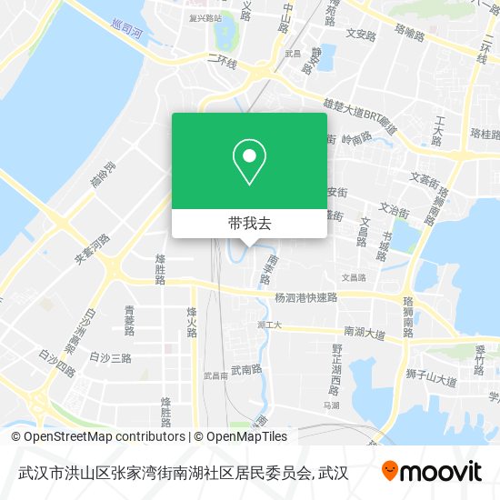 武汉市洪山区张家湾街南湖社区居民委员会地图
