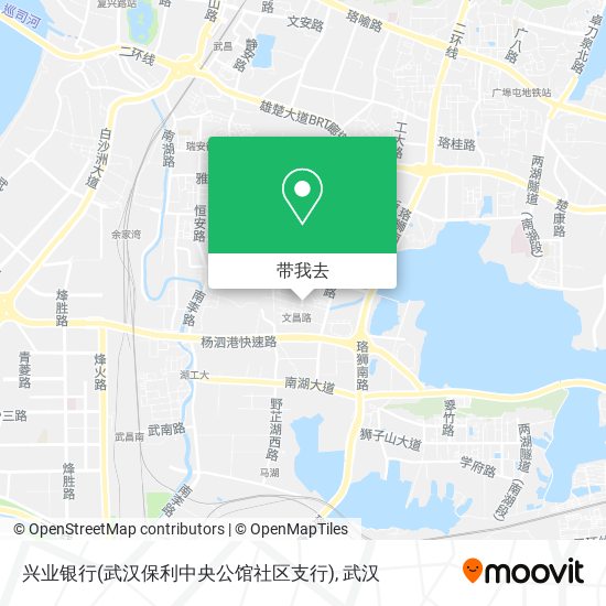 兴业银行(武汉保利中央公馆社区支行)地图