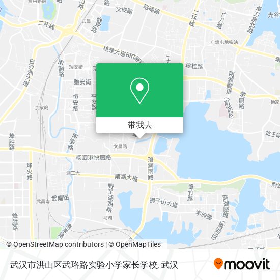 武汉市洪山区武珞路实验小学家长学校地图