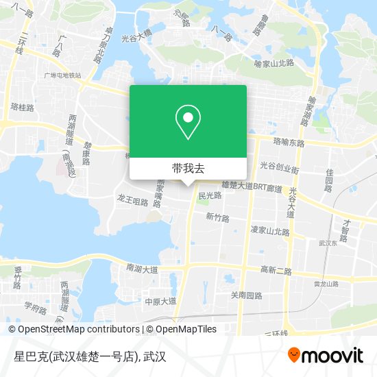 星巴克(武汉雄楚一号店)地图