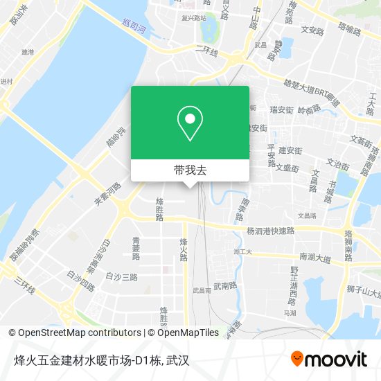 烽火五金建材水暖市场-D1栋地图