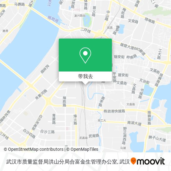 武汉市质量监督局洪山分局合富金生管理办公室地图
