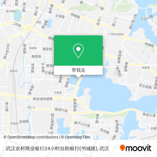 武汉农村商业银行24小时自助银行(书城路)地图