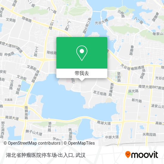 湖北省肿瘤医院停车场-出入口地图