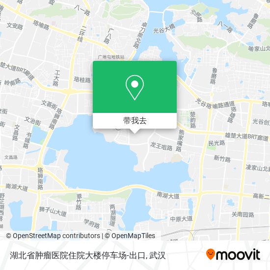 湖北省肿瘤医院住院大楼停车场-出口地图