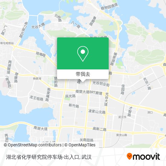 湖北省化学研究院停车场-出入口地图