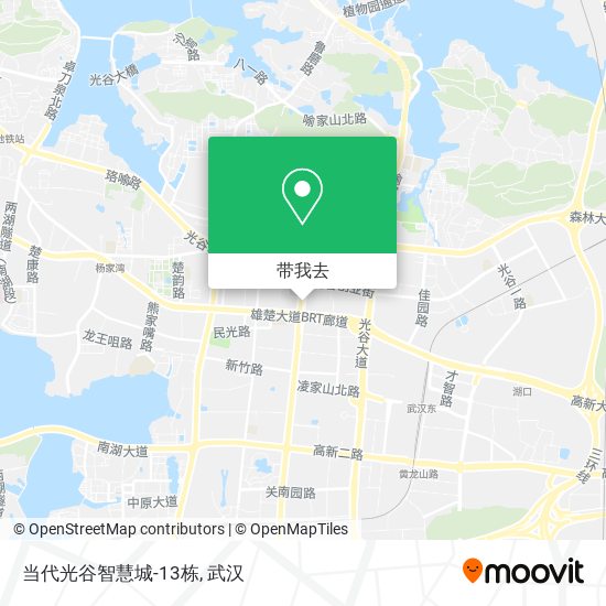 当代光谷智慧城-13栋地图