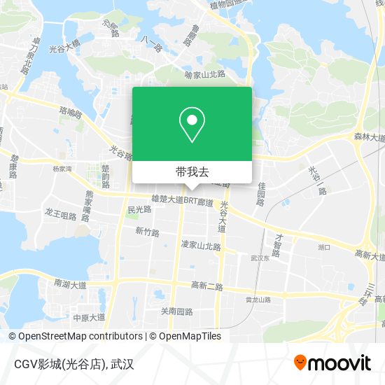 CGV影城(光谷店)地图