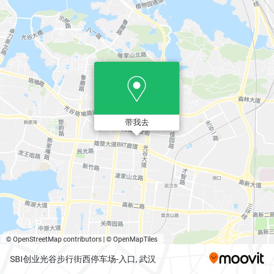 SBI创业光谷步行街西停车场-入口地图