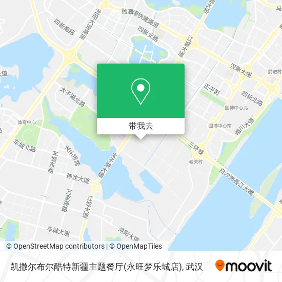 凯撒尔布尔酷特新疆主题餐厅(永旺梦乐城店)地图