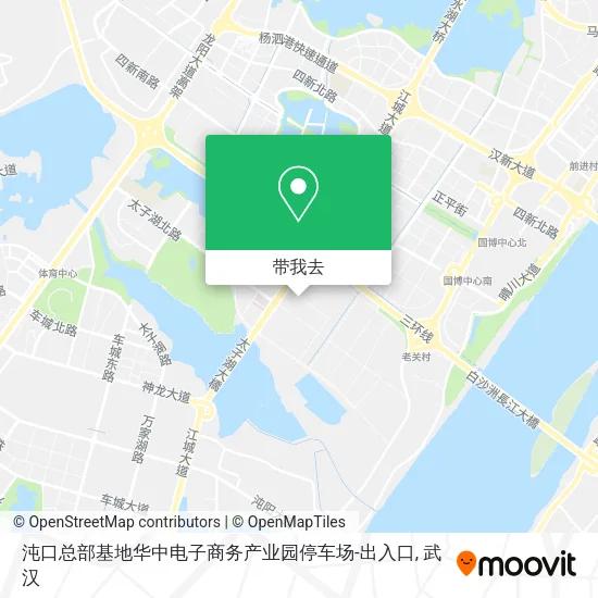 沌口总部基地华中电子商务产业园停车场-出入口地图