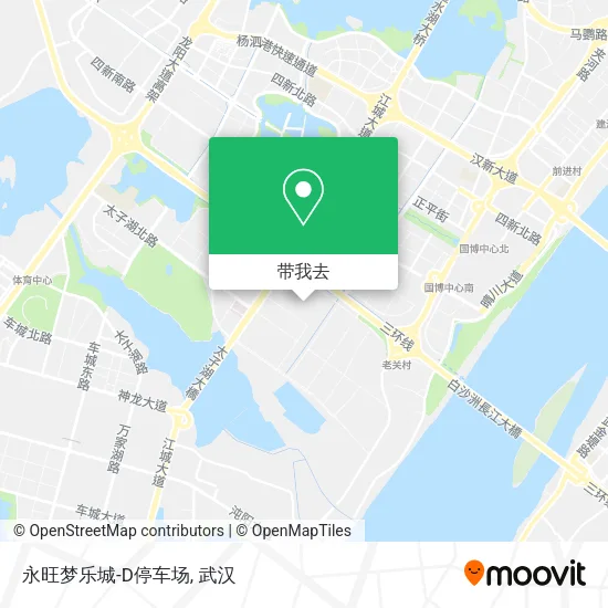永旺梦乐城-D停车场地图