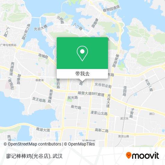 廖记棒棒鸡(光谷店)地图