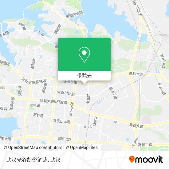 武汉光谷凯悦酒店地图