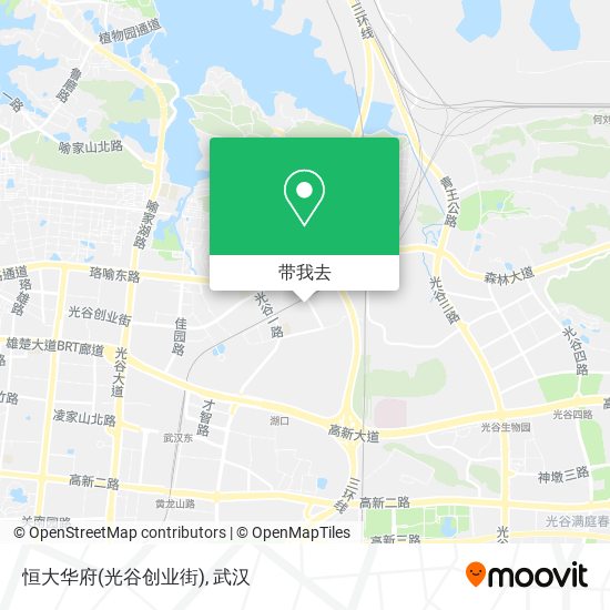 恒大华府(光谷创业街)地图