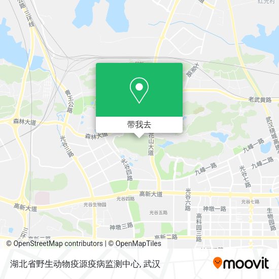 湖北省野生动物疫源疫病监测中心地图
