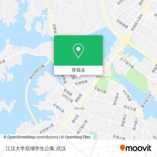 江汉大学后湖学生公寓地图