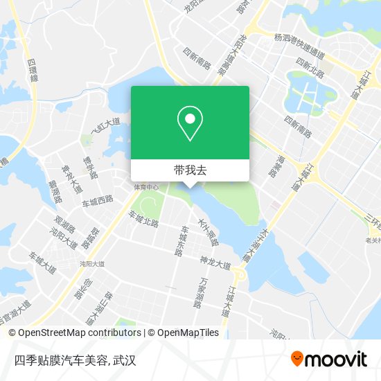 四季贴膜汽车美容地图