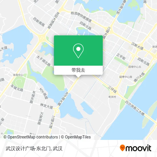 武汉设计广场-东北门地图