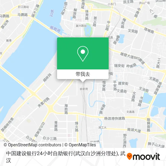 中国建设银行24小时自助银行(武汉白沙洲分理处)地图