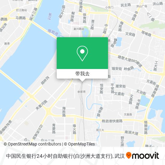 中国民生银行24小时自助银行(白沙洲大道支行)地图