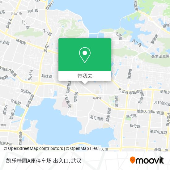 凯乐桂园A座停车场-出入口地图
