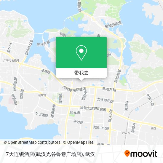 7天连锁酒店(武汉光谷鲁巷广场店)地图