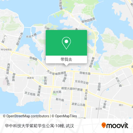 华中科技大学紫菘学生公寓-10幢地图