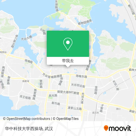 华中科技大学西操场地图
