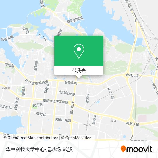 华中科技大学中心-运动场地图