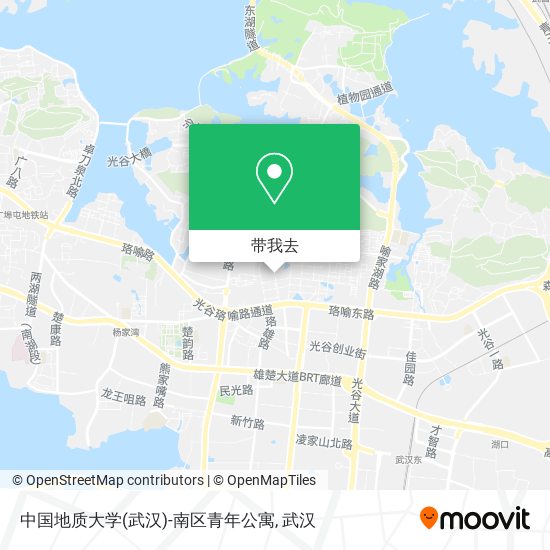 中国地质大学(武汉)-南区青年公寓地图