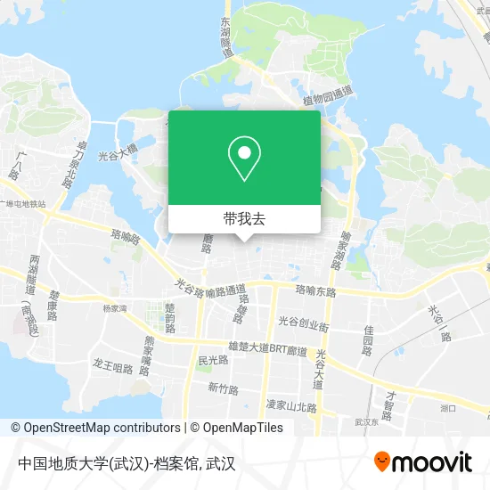 中国地质大学(武汉)-档案馆地图