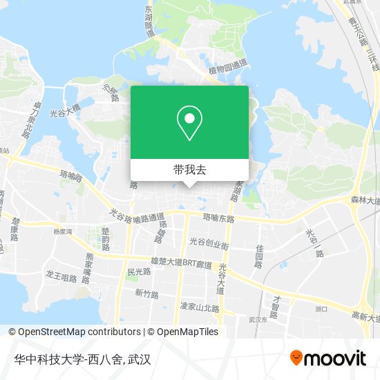 华中科技大学-西八舍地图