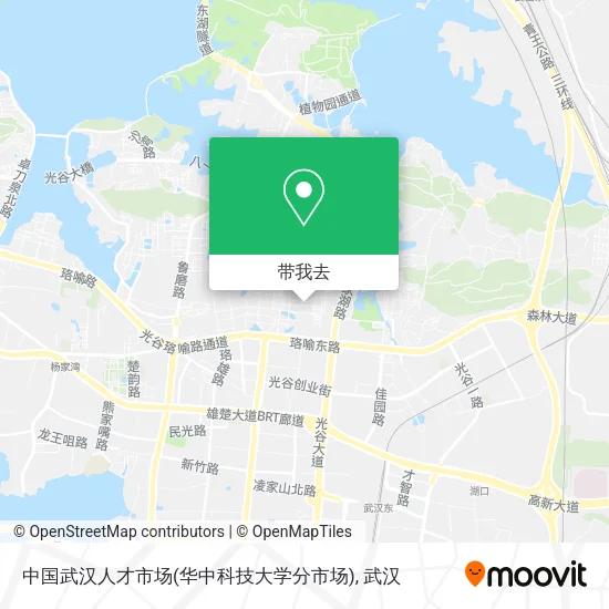 中国武汉人才市场(华中科技大学分市场)地图